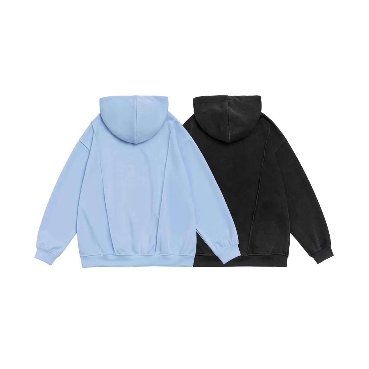 Custom Logo Hoodies French Terry Zip up Hoodies High Quality Streetwear Metal Decorative Hoodie