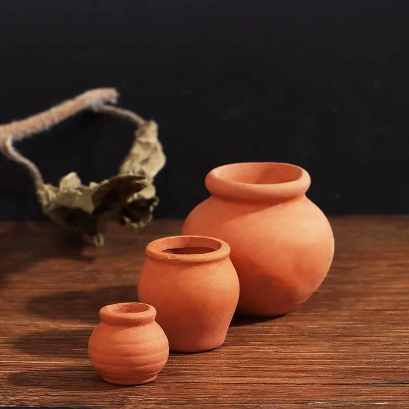 Hot Sell Miniature Tiny Clay Pots Pottery Planters Mini Flower Terracotta Pots for DIY Home Garden Desktop Office Wedding