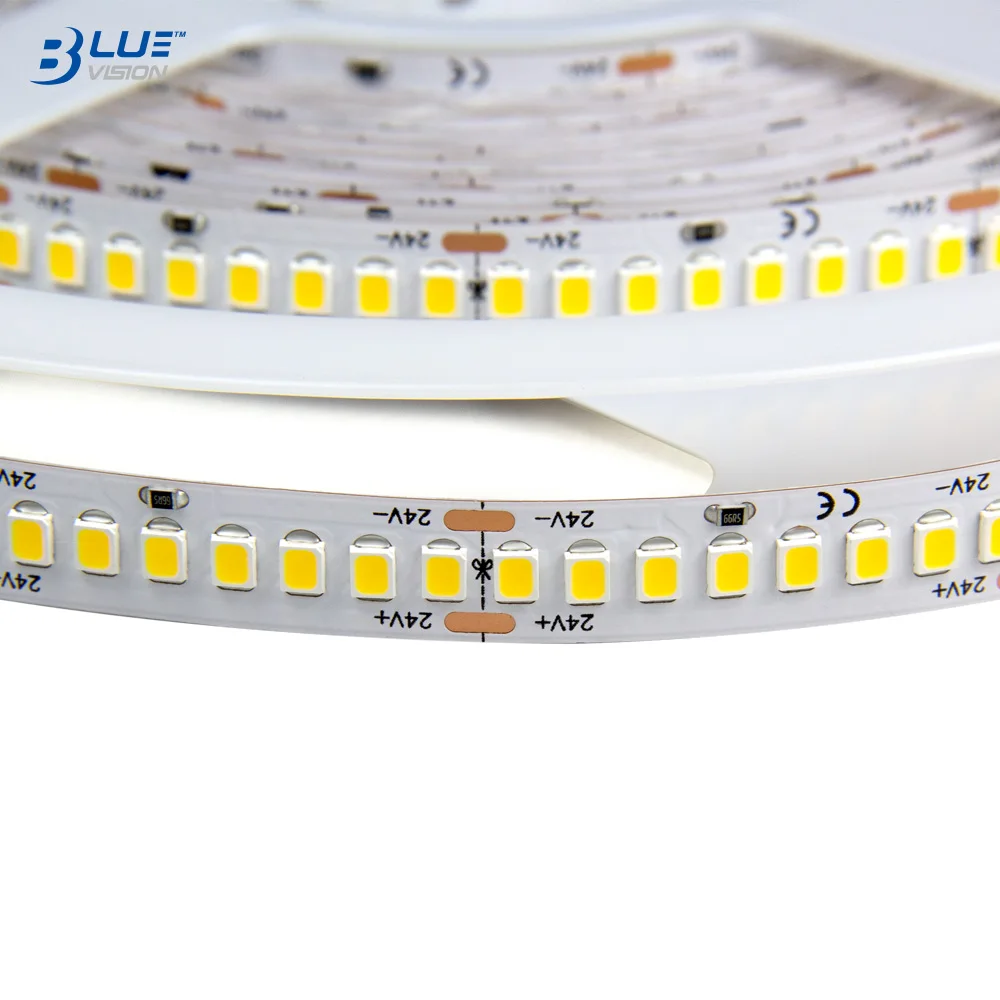 
CRI90 2835 224 LEDs warm white 3000K IP66 waterproof LED strip lights for home and commercial lighting projects 