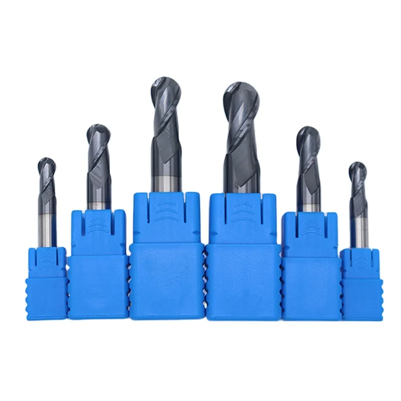 OEM/ODM HRC65 2 флюта Cnc твердосплавная Концевая фреза карбидная шаровая носовая фрезы