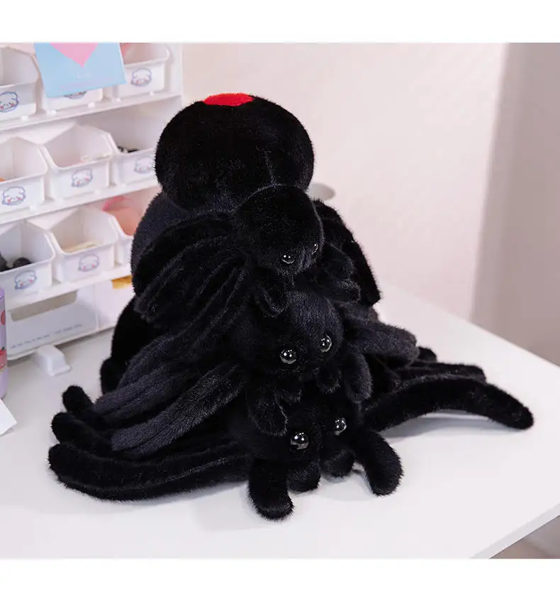 Halloween Spider Simulation Plush Spider Halloween Plush Toy Gifts Halloween Decorations Sofa Pillows