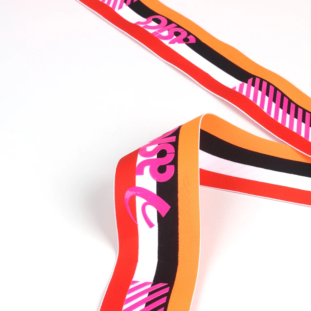 Factory High Elastic Webbing Straps 6.4Cm Glue Dripping Anti-skid Elastic Tapes