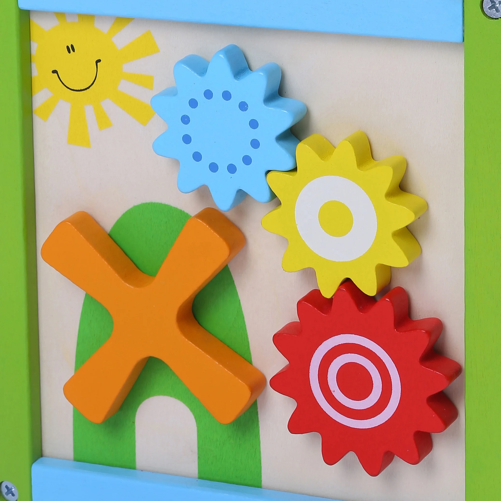 Montessori Multifunctional  Educational Toys Wooden Farm Bead Coaster Maze Activity Cube