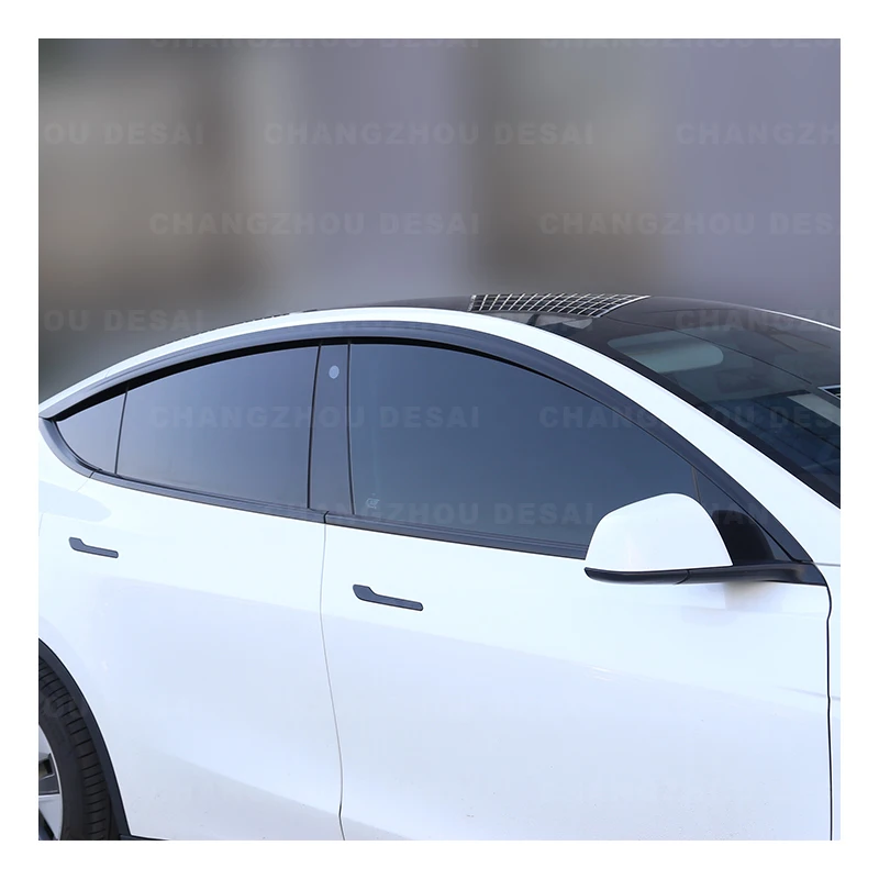 Car extior accessories side door car sun visor rain visor Side window visor deflector for Tesla model y 2021 2022 2023