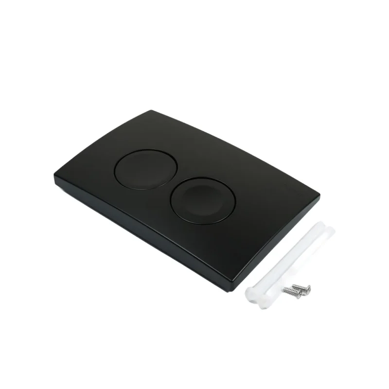 multiple shape Matte Black with Brushed Nickel ABS flush button flush plate actuators