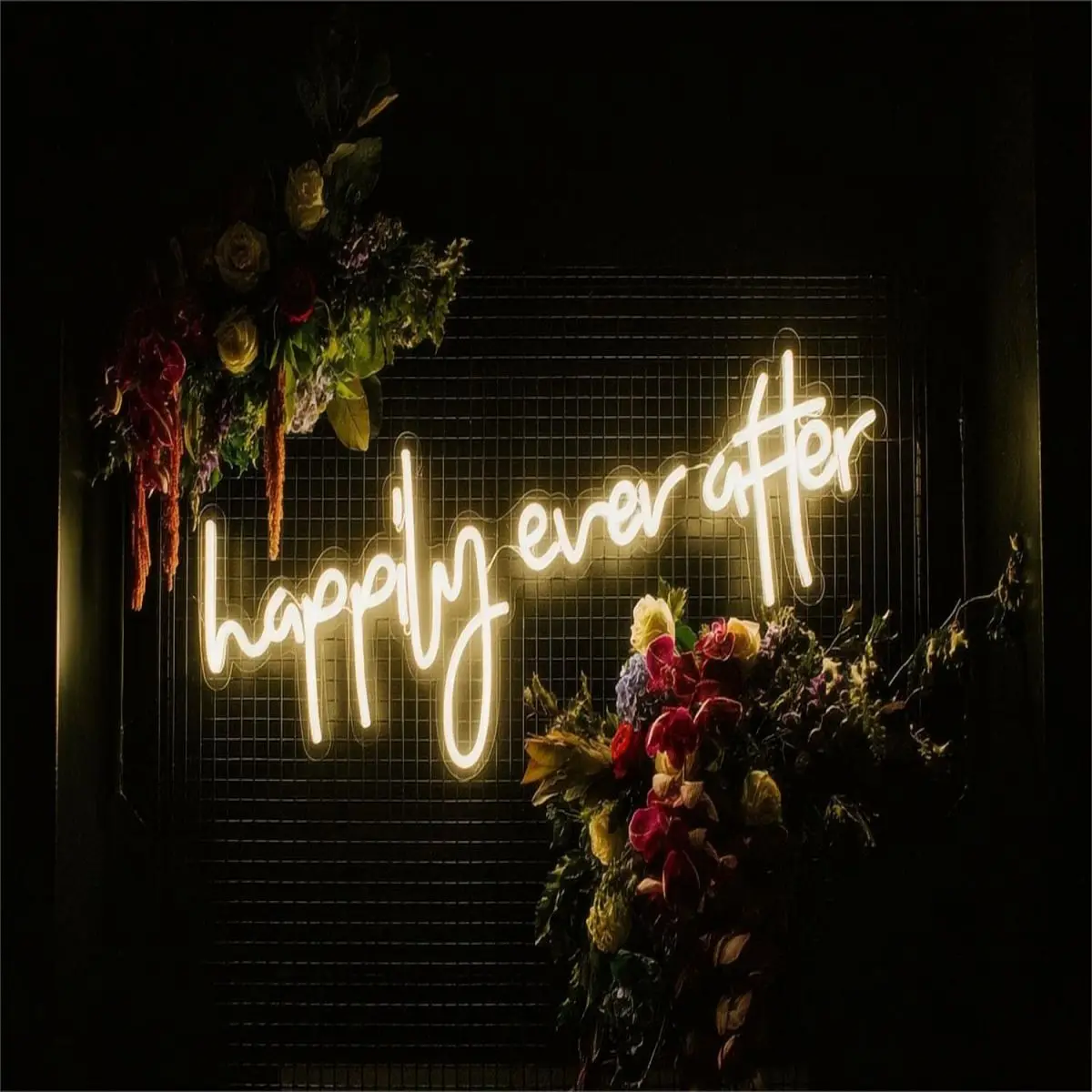 Art design wedding background wall decoration photo souvenir Built-in battery waterproof light strip  neon light bride to be