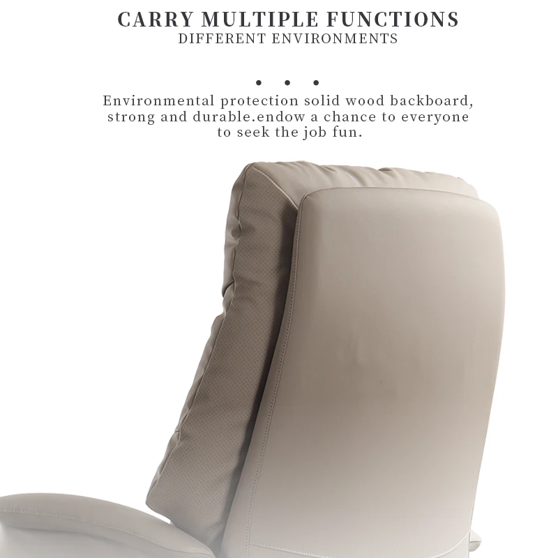 Luxury modern reclining lunch break chair leather executive manager office chair