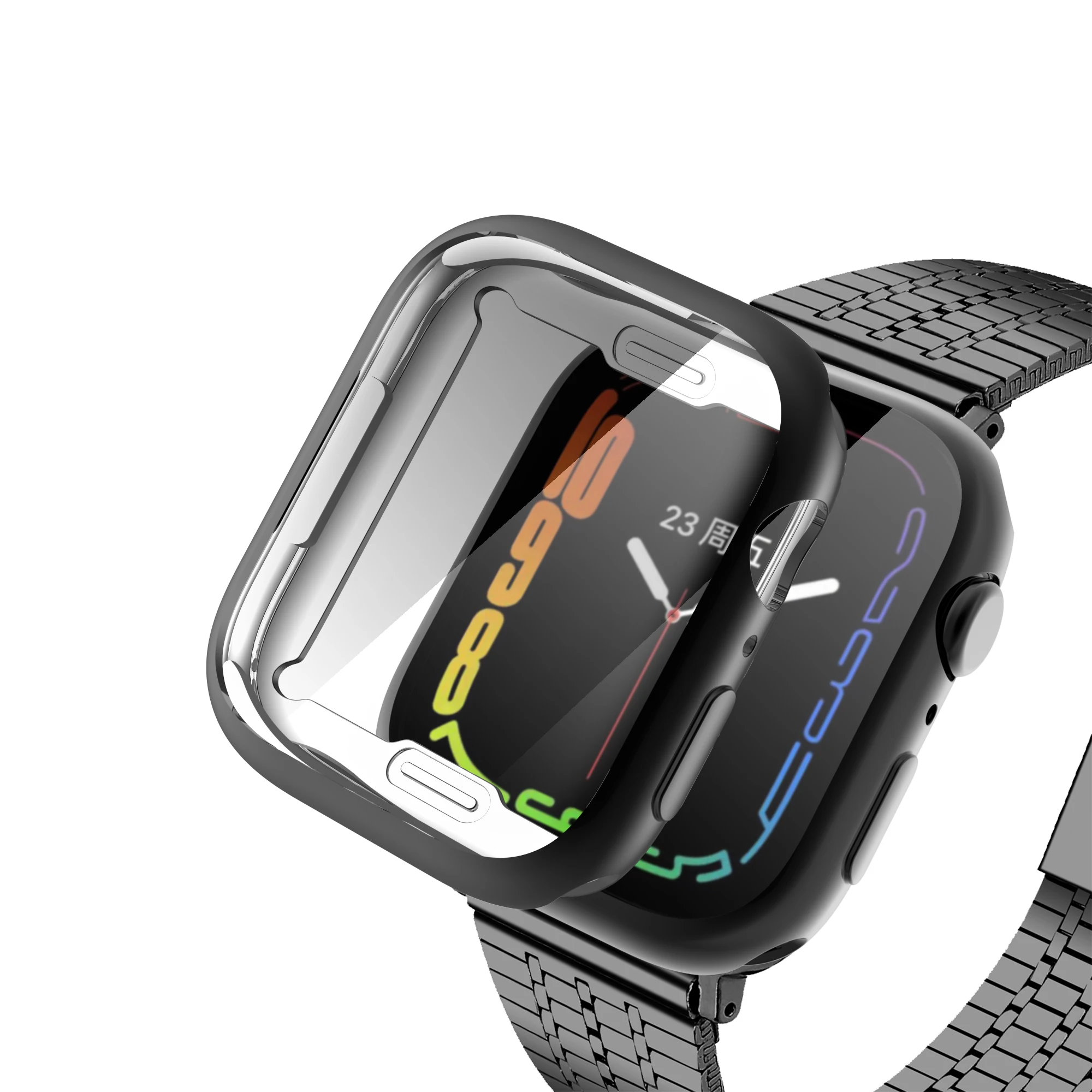 Soft TPU Smart Watch Screen Protective Case Cover Protector For Apple Watch iWatch 38 40 42 44 41 45mm