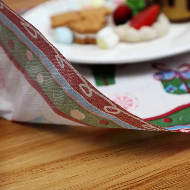 Eco Friendly Decoupage Printed Paper Napkin Tissue for Wedding Party