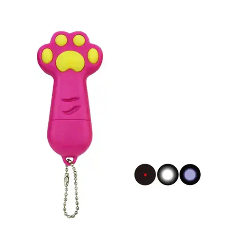 Милая лазерная указка, игрушка для кошек, луч лап, USB зарядка, тренировочная игрушка для кошек