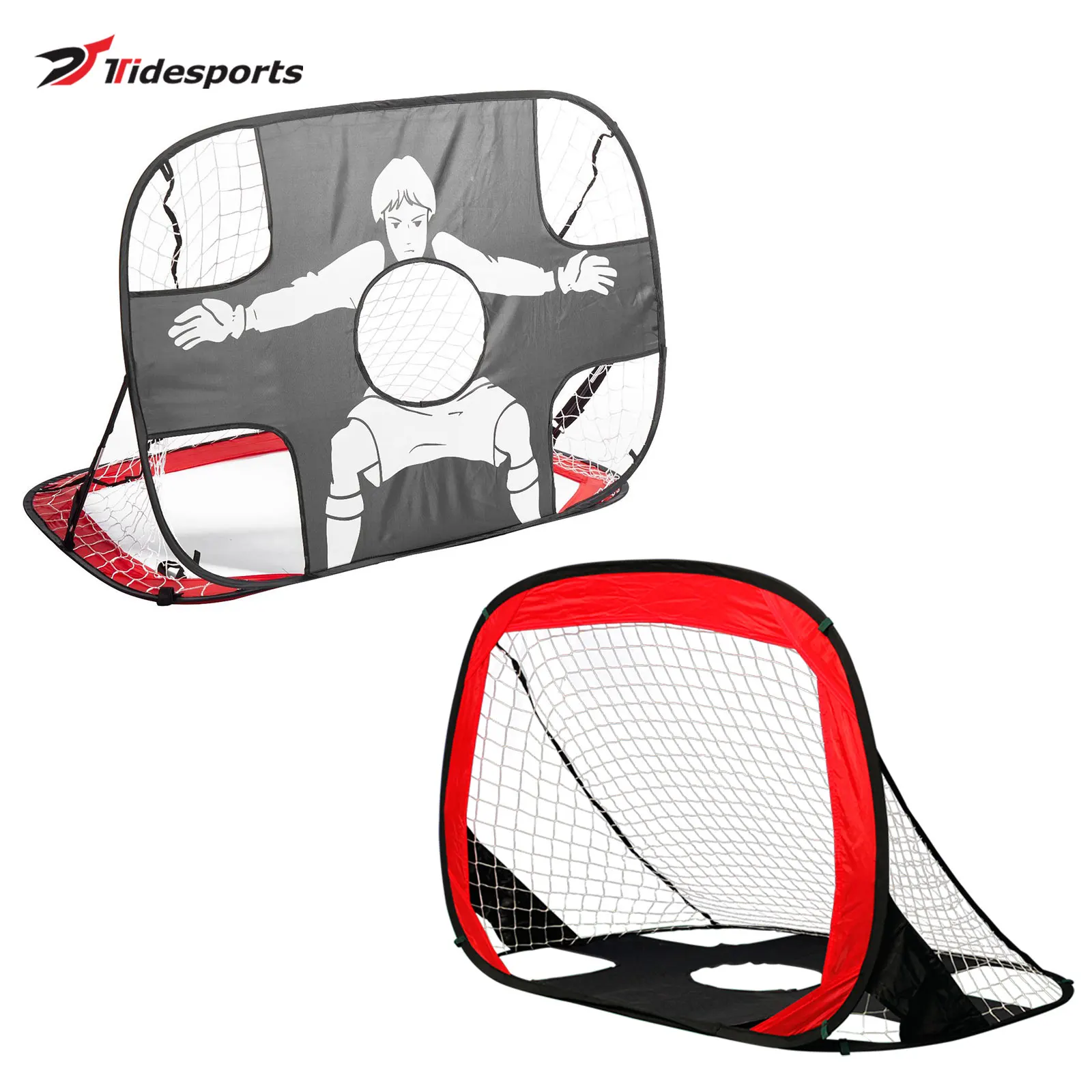 Factory Wholesale Foldable Soccer Goal Customizable Portable Pop-up Mini Football Soccer Post Target Portable Soccer Goal