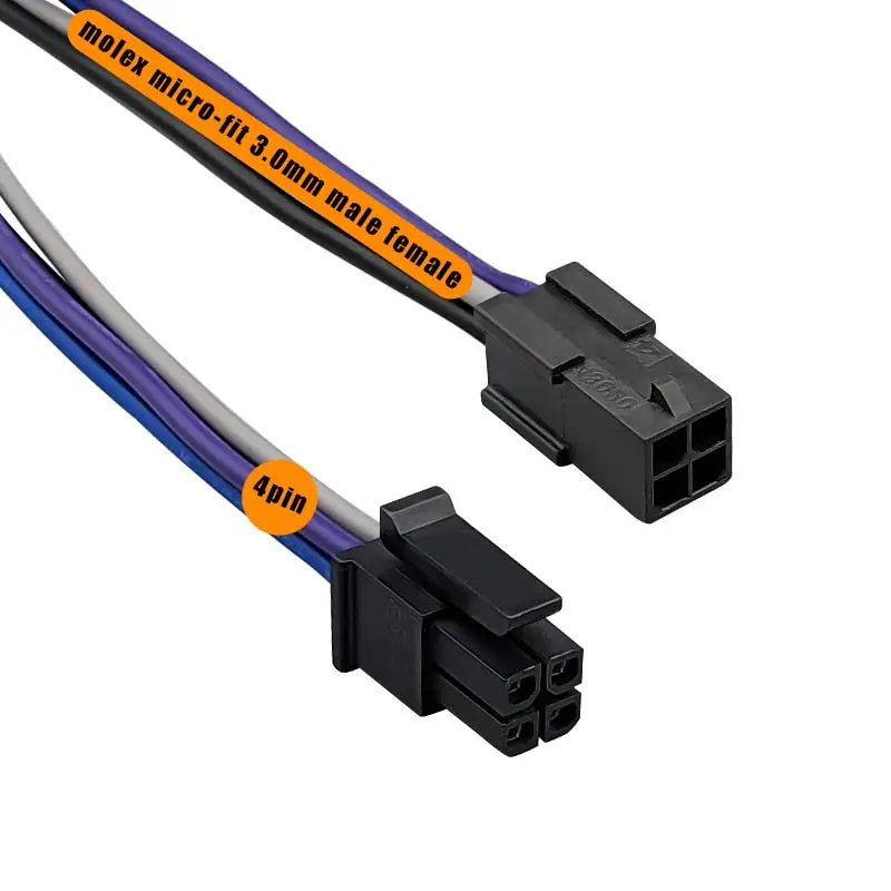 430250400 430200401 molex mini fit 4 pin 3.0 mm pitch male female conector terminal wire harness assemblies