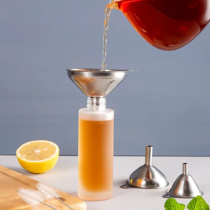 Factory supply metal funnel mini funnel kitchen oil liquid powder wine water funnels