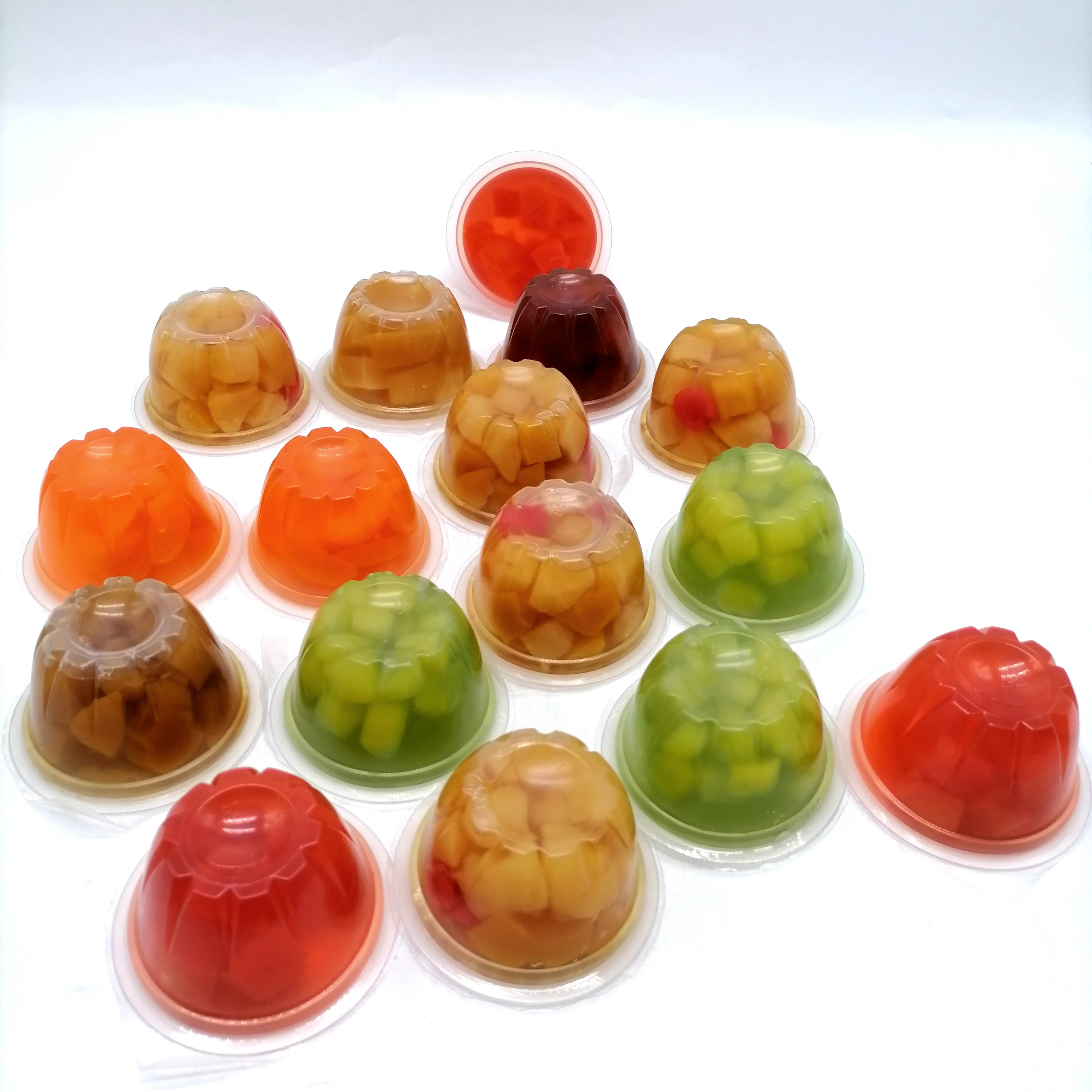 Натуральный полезный смешанный фруктовый легкий сироп желтая груша персик желе фруктовая чашка