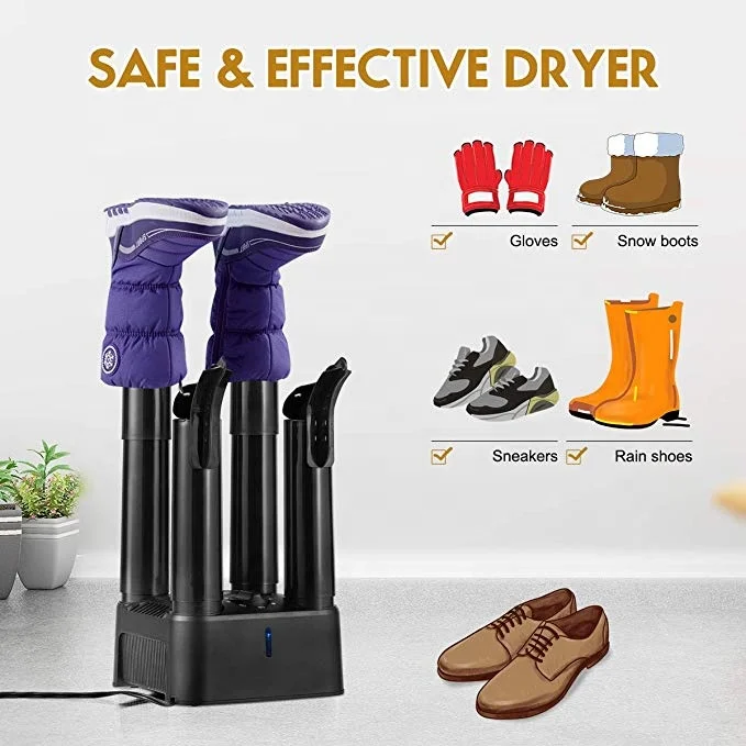 Quality 4 Detachable Air Duct Long Boots&Shoes Dryer