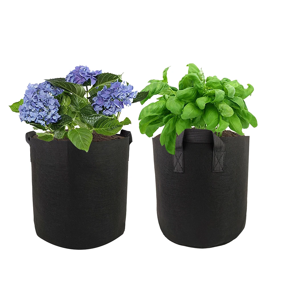 Durable heavy duty 400G thick felt grow bag for strawberry Non woven planter  fabric pots