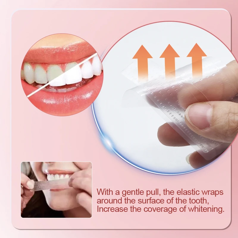 14 Pcs 100% Effective Non Peroxide Activated Customize Logo PAP Teeth Whitening Strips Private Label Whitening Strips Kit