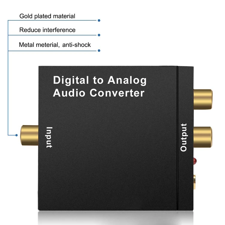  Цифро-аналоговый преобразователь DAC Digital SPDIF Toslink в аналоговый стерео аудио L/R адаптер с оптическим кабелем для PS3 цифровой конвертер