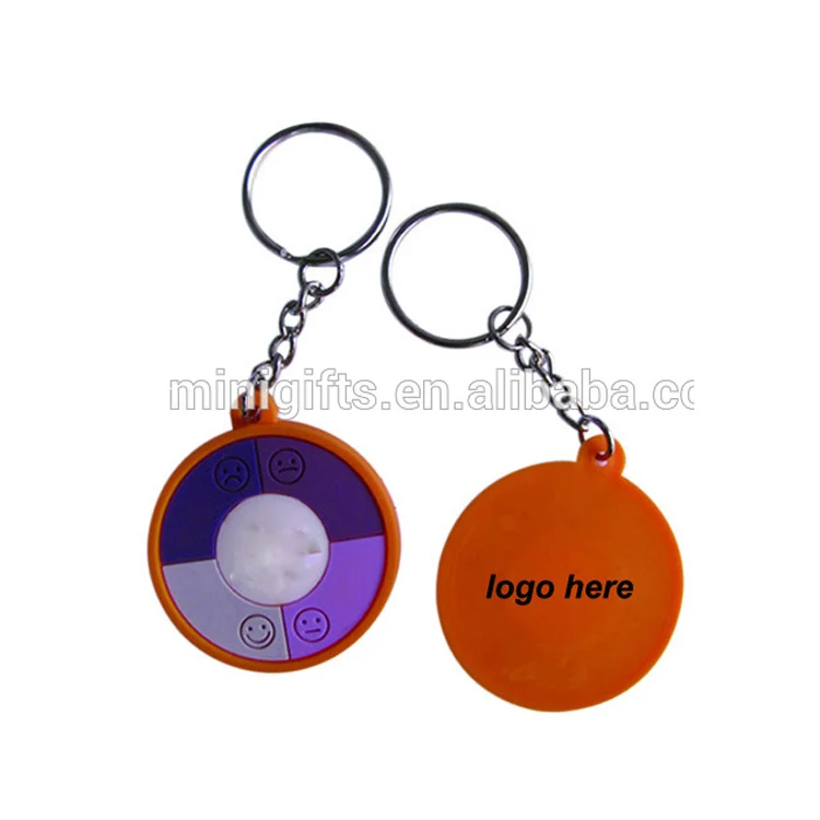 2D sunlight UV tester color changing keychain for fun