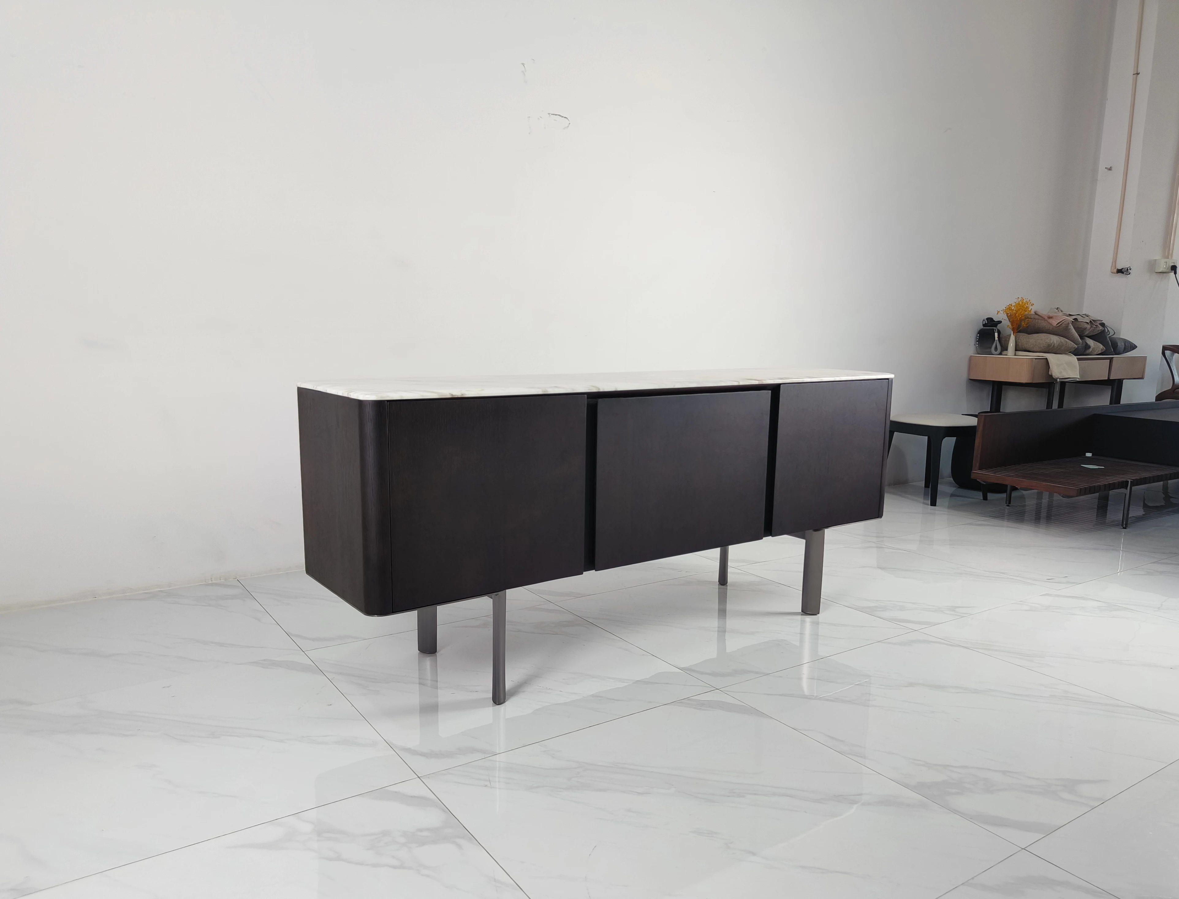 Modern Large Buffet Sideboard Accent Console Cabinet Storage Cabinet Coffee Bar Wine Bar Console Table for Dining Living Room