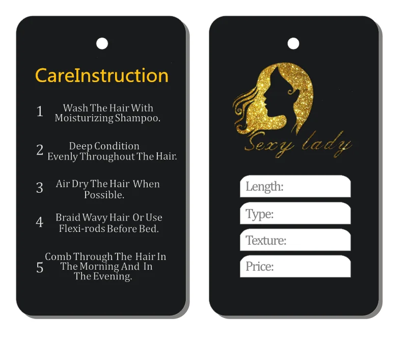 Логотип на заказ, бирка для наращивания человеческих волос