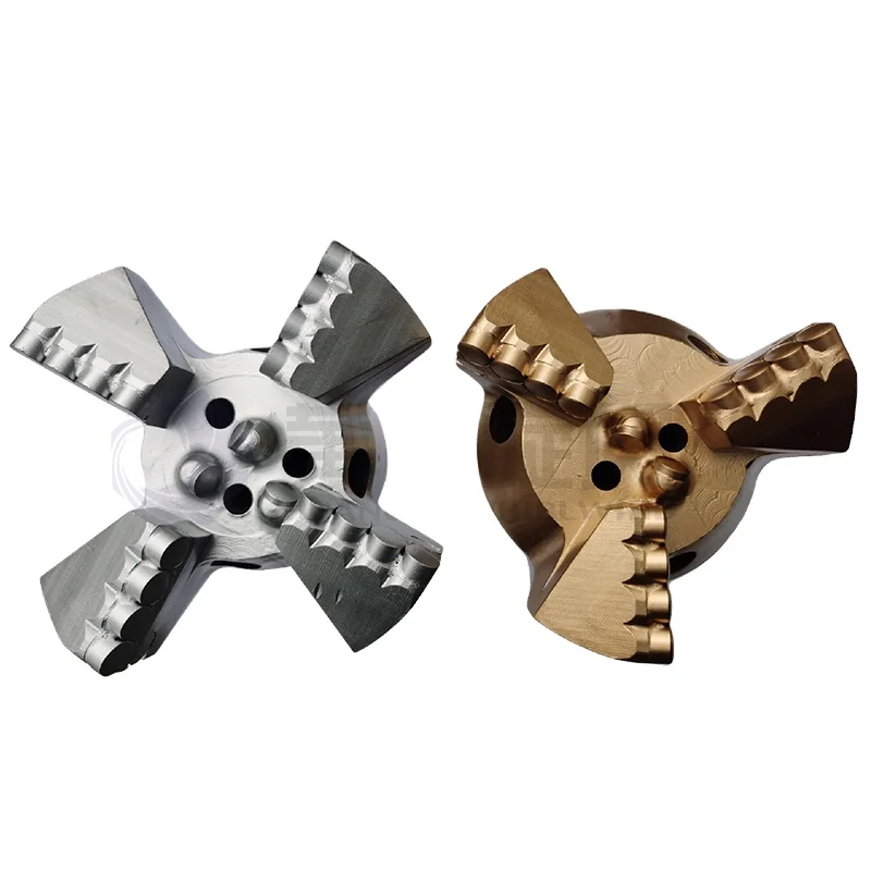 PDC 4 wings drill bit 153mm with API Reg 2 3/8 IF PIN thread for drilling in hard rock