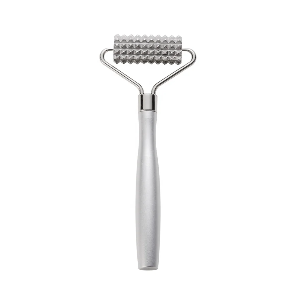 Single head Hot Selling Jade  facial roller Beauty  Roller Rose gold  massage with teeth