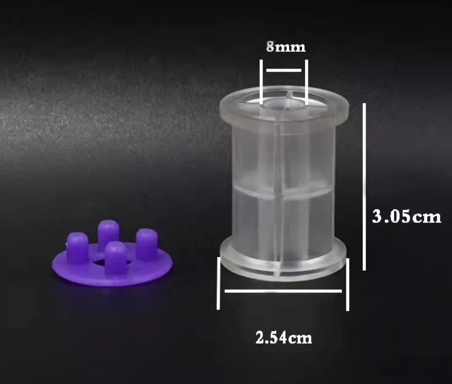 Empty Standard Bobbin Spools With Buckle Cap High Polymer Material Fly Tying Thread Spool Fly Fishing Tackle Accessories