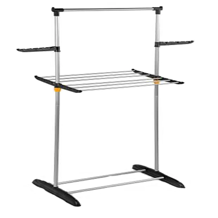 
 В наличии сверхпрочная Металлическая черная вешалка для одежды и полотенец с полкой для обуви  