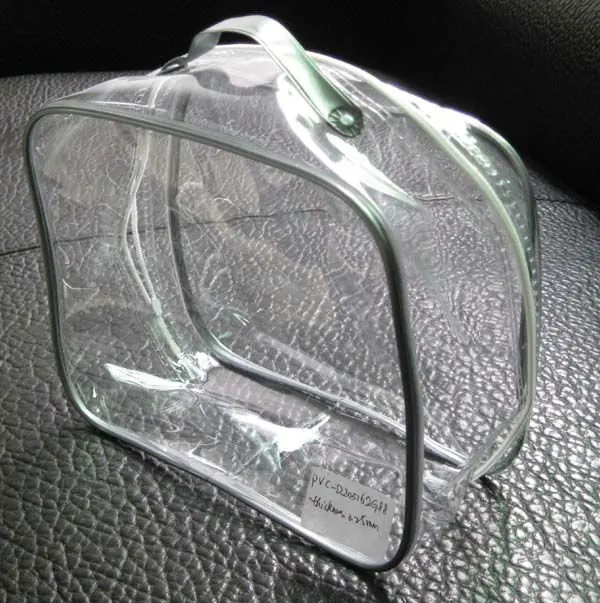 Custom printed logo PVC zipper  bag transparent packing bags for bed sheets clear  plastic tote bags