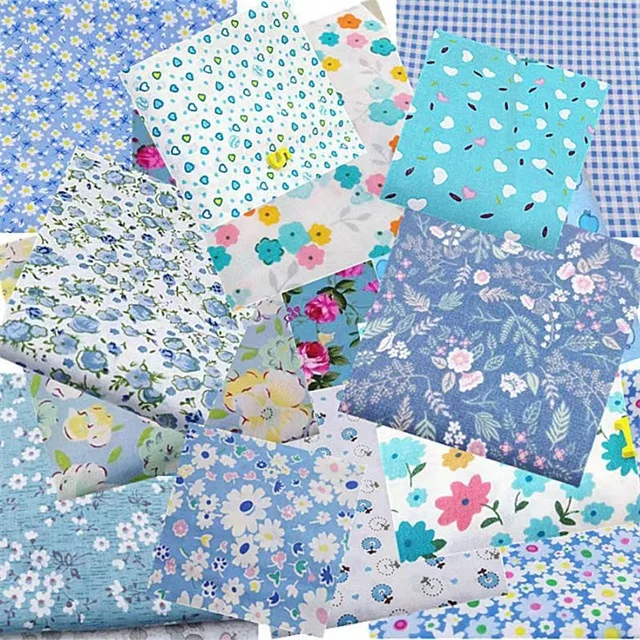 Светло-голубой простой хлопок не может использоваться в качестве простыни, постельного белья, пододеяльника, небольших сломанных цветов 95 г/м2, шириной двери 160 см