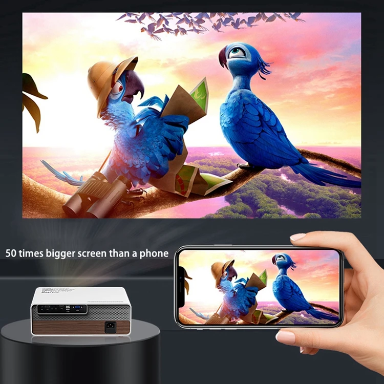 Full HD Projector 2022 Upgraded Portable Video-Projector,50,000 Hours Multimedia Home Theater Movie Projector,Compatible with 4k