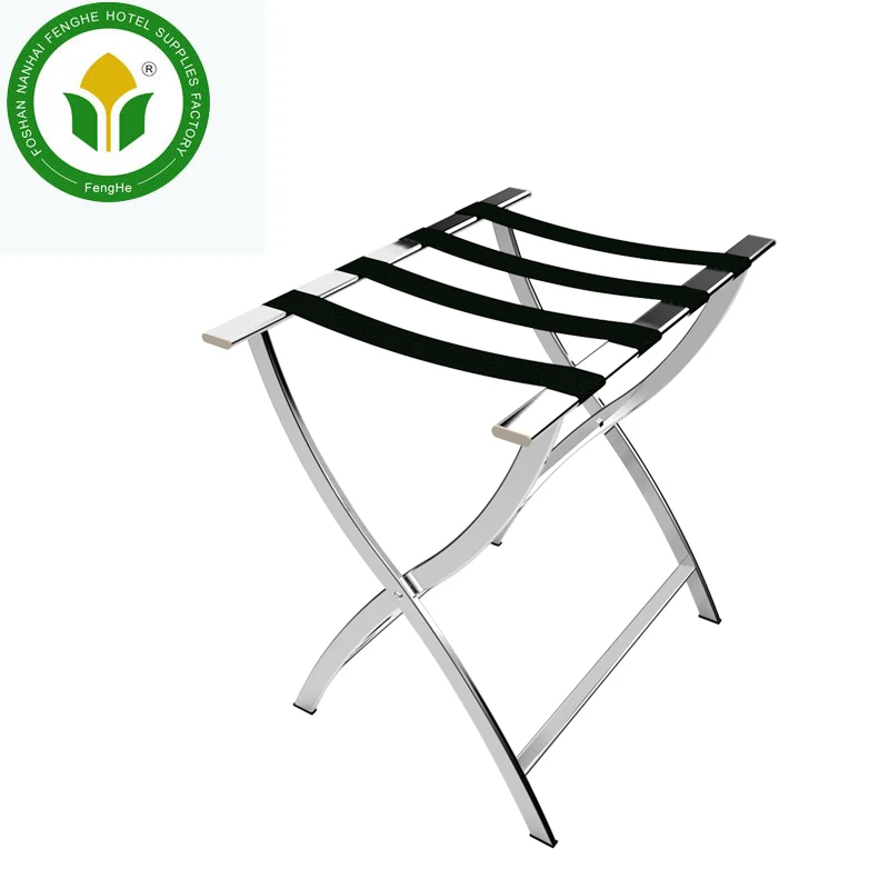 Hotel room 201 stainless steel folding luggage stand hotel luggage rack