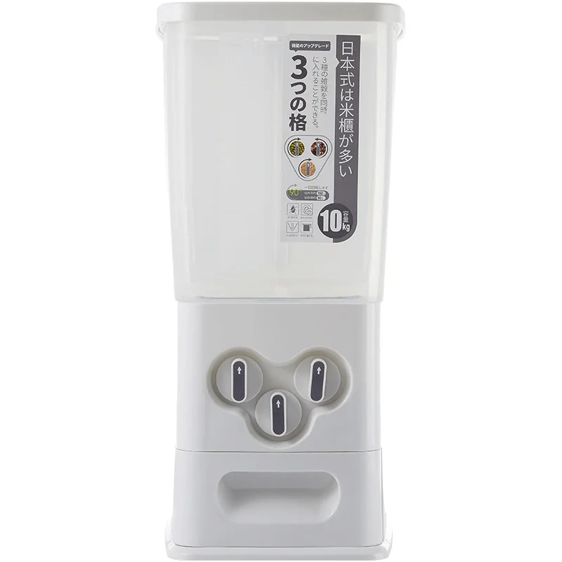 Thicken Multifunction 13KG Rice Dispenser Household Sealed Insect Moisture Proof Rice Dispenser Storage Container Rice Box