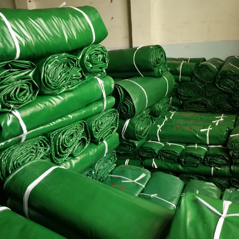 Military Green Waterproof Waxed Silicone Coated polyethylene Tarp