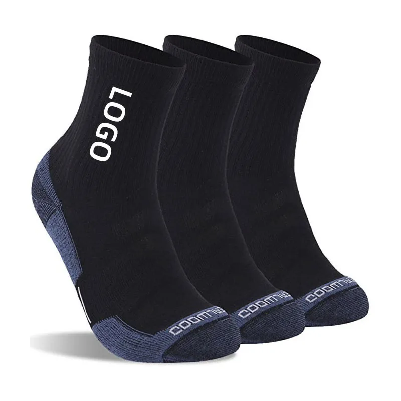 
Custom Logo Stocking Print 100 Cotton Ankle Crew Socks for Women Men 