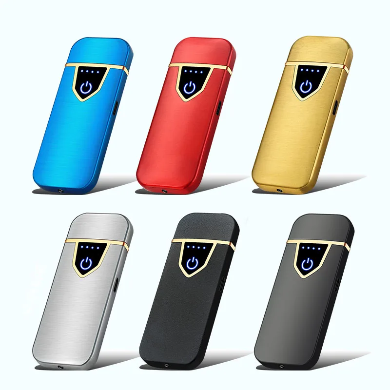 VAPRUZ оптовая продажа USB перезаряжаемая Зажигалка матовая поверхность Светодиодная кухонная электрическая зажигалка для курения