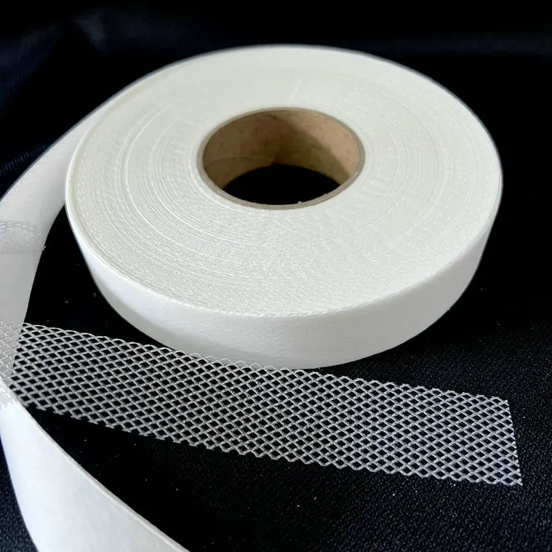 50m/Rolls Hemming Tape  Double grid Side Fabric Fusing Tape Iron on Adhesive Tape for Patchwork Garment Sewing Accessories