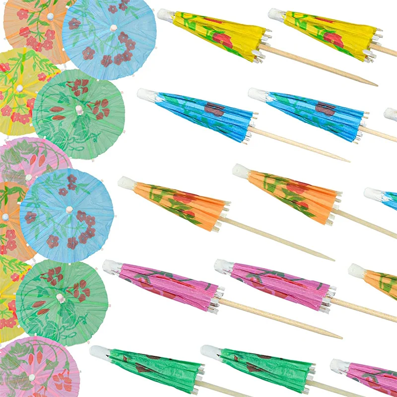 Коктейльное Дерево Деревянный двойной плохой Вечеринка горячая Распродажа бумажный коктейльный зонтик с зонтом