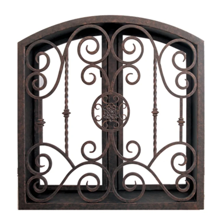 Durable antique simple metal wrought iron window grill design simple iron window grills