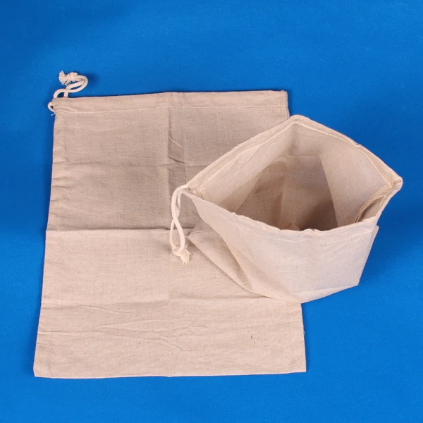 
Linen Organic Cotton Bread Bag Ideal for Homemade Bread Unbleached Reusable Food Storage Storage for Artisan Bread 