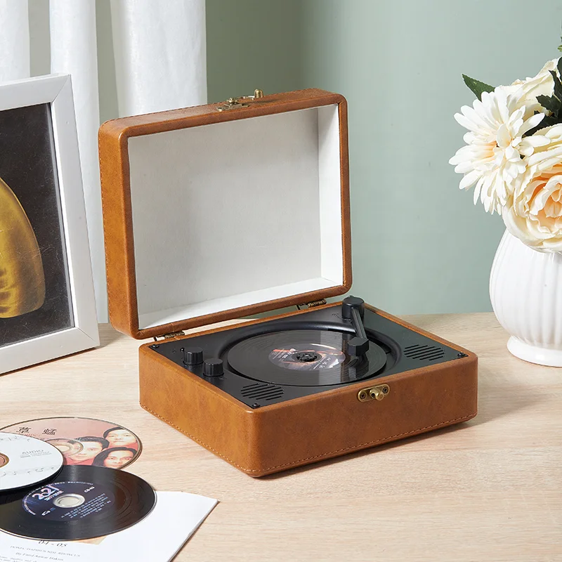 2022 Newest Portable CD Player Built-in Speaker Stereo with Double 3.5mm Headphones Jack Built-in Speakers Mini Cd Player