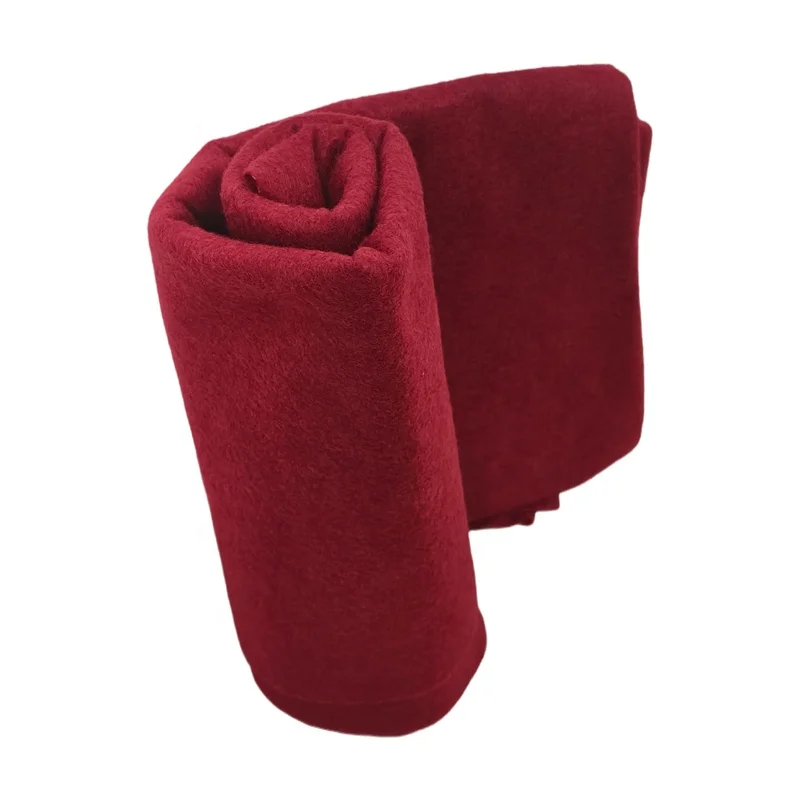 Hot sale needled non-woven felt roll/pieces 1-3mm red felt handmade Christmas decoration fleece Santa Claus