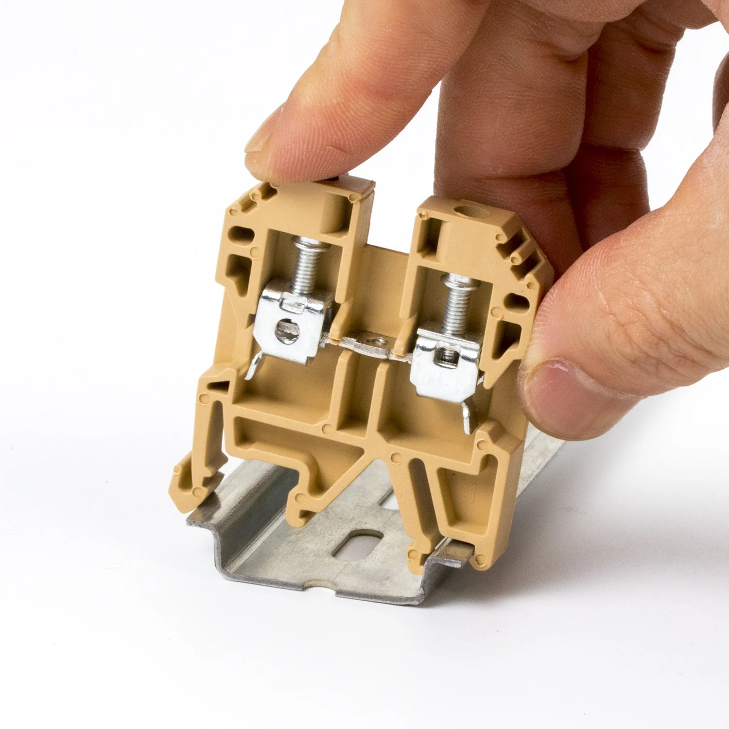 800V 32A 0.2-4mm2 screw terminal block brass conductor 24-12awg JXB/SAK-4EN used for automation control cabinet I/O
