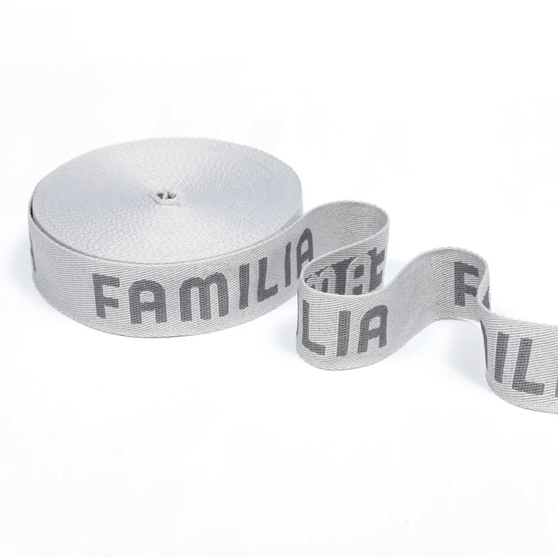 Band Nylon Jacquard Waistband Elastic Webbing 5 Cm Webbing Herringbone Plain Polyester Lettered Polyamide 25mm Jacquard Webbing