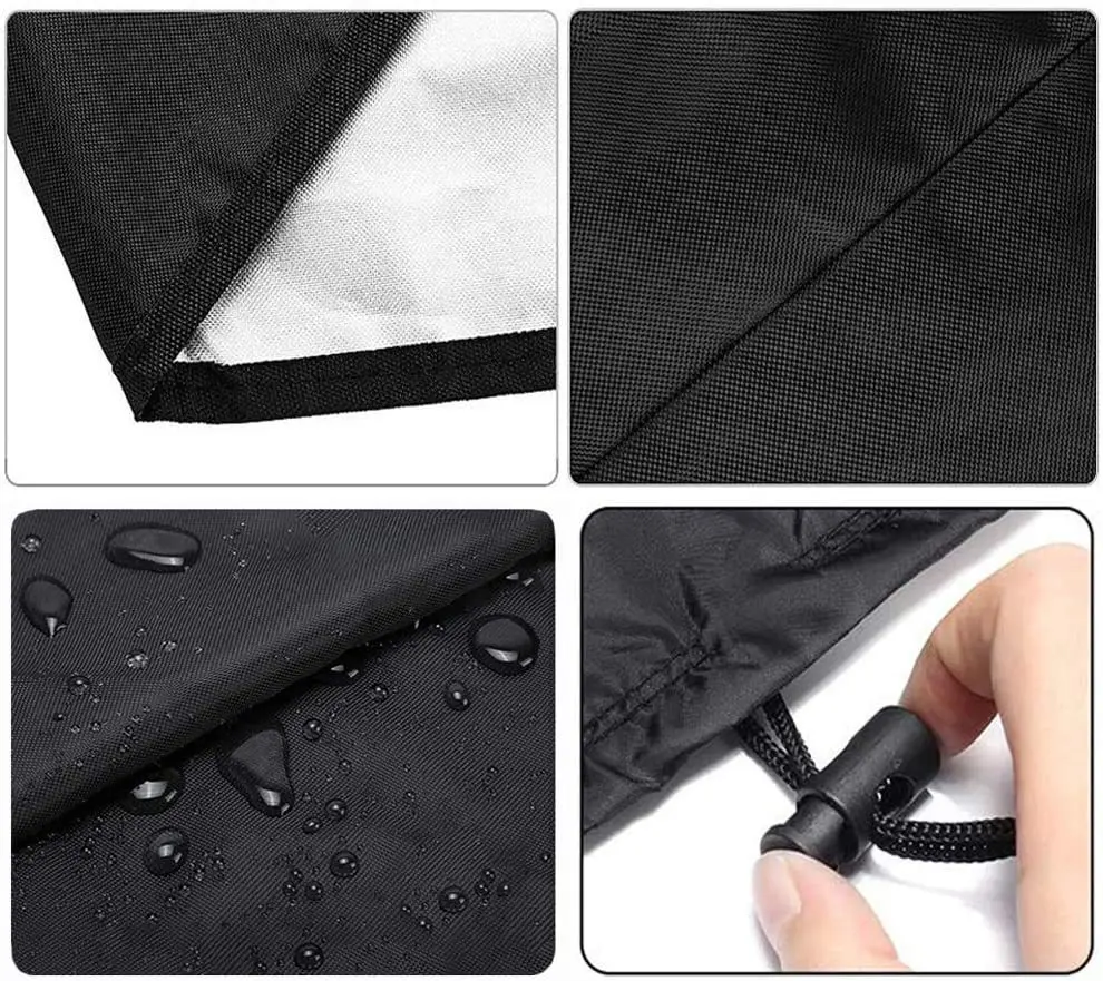 Patio Garden Furniture Set Cover Outdoor Sectional L Shaped Sofa Black Round Spare