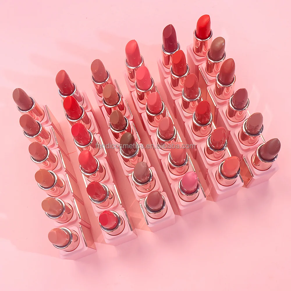 Private Label High Quality Red Pink Nude Matte Lip Beauty Custom Logo Matte Creamy Lipstick