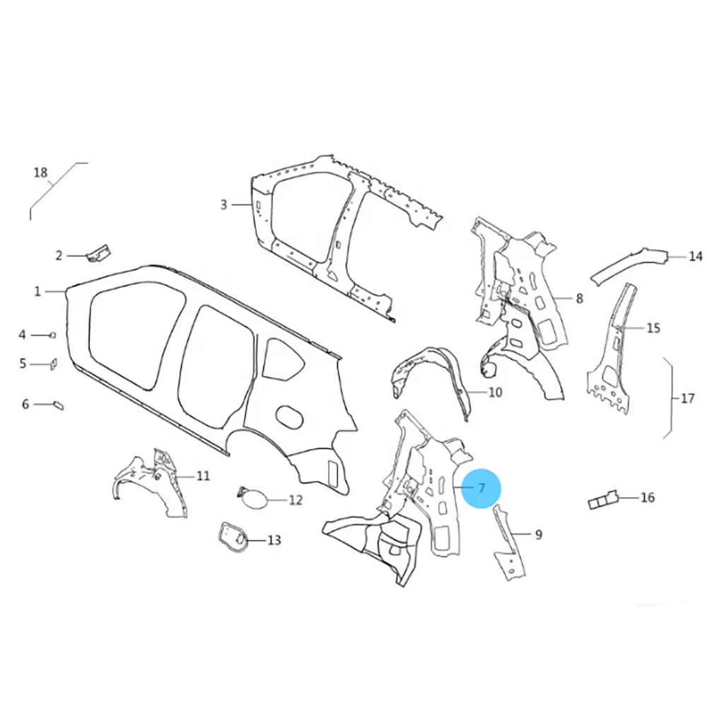 Auto Spare Parts For HAVAL Jolion H4 Great Wall China Car Part Car Components Factory Price Supplier 2022 New Arrival