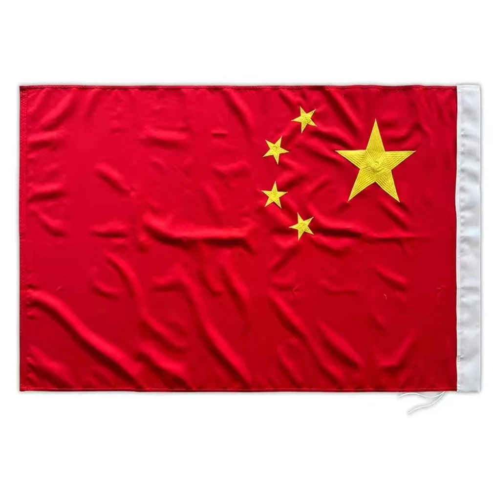 Оптовая продажа со склада рекламная акция фабрики Летающий полиэфирный китайский флаг 3x5 футов, китайский флаг