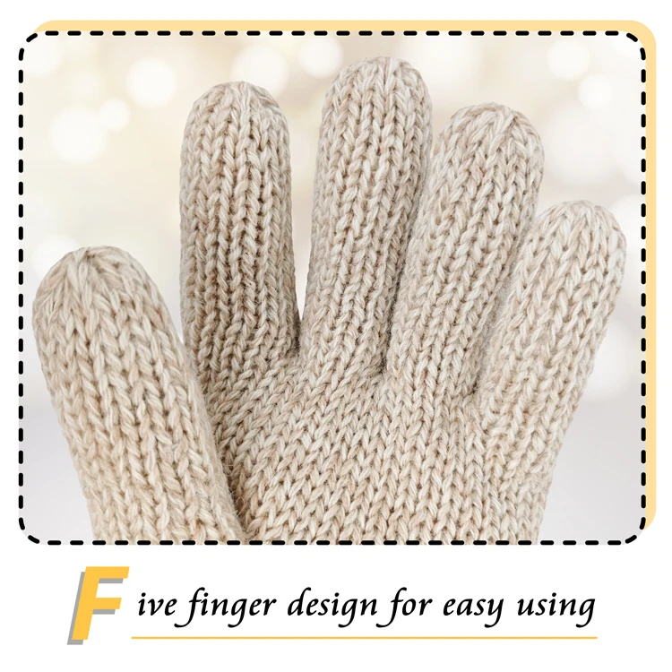 Touch Screen Factory Winter Beanie Hats Scarf Gloves Set Winter Working Gloves